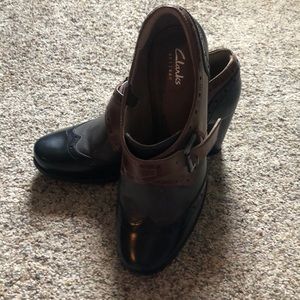 Tri-tone Leather booties from Clark’s